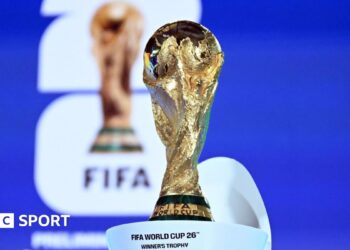 The Fifa World Cup trophy