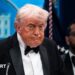 US President Donald Trump speaks during a press conference at the White House on April 25, 2026 in Washington DC after the cancellation of the annual White House Correspondents Association Dinner after a possible shooting