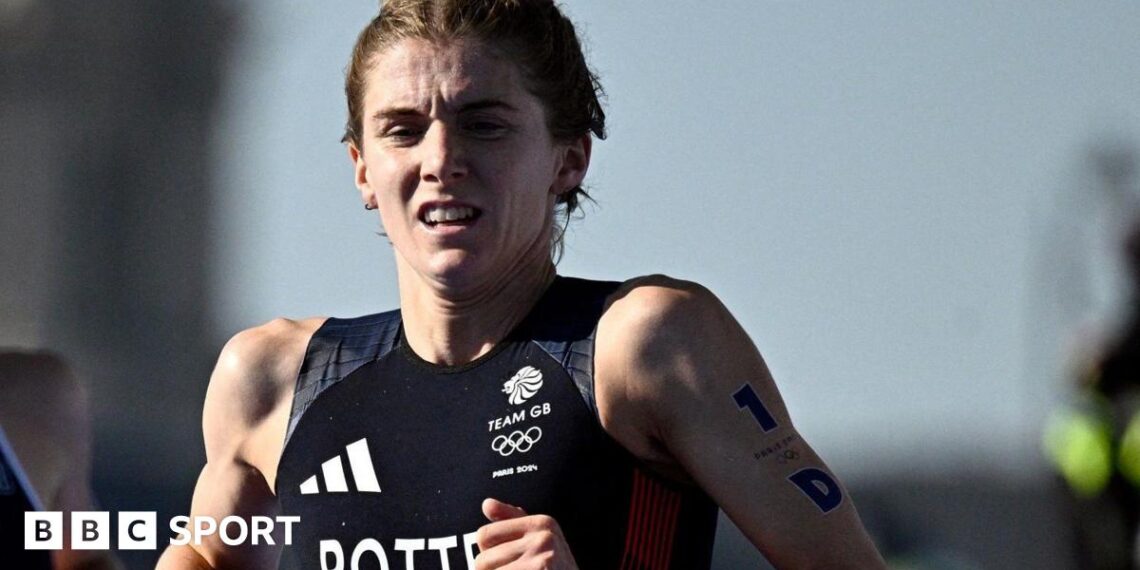 Beth Potter in action at the 2024 Olympics in Paris