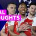 Leandro Trossard, Myles Lewis-Skelly, Declan Rice and Eberechi Eze
