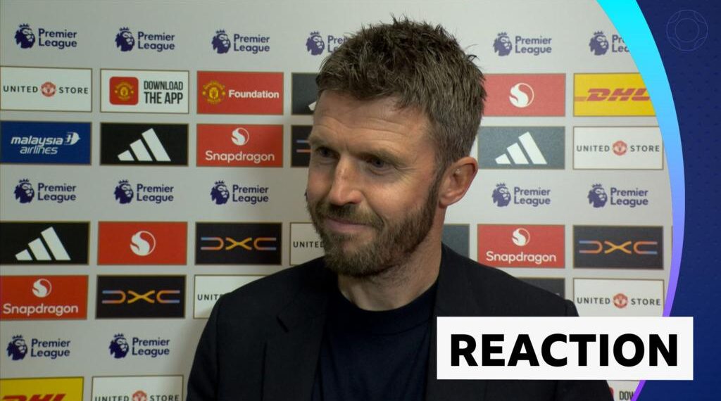 Michael Carrick in a post-match interview with BBC Sport after Man Utd played Forest in the Premiere League