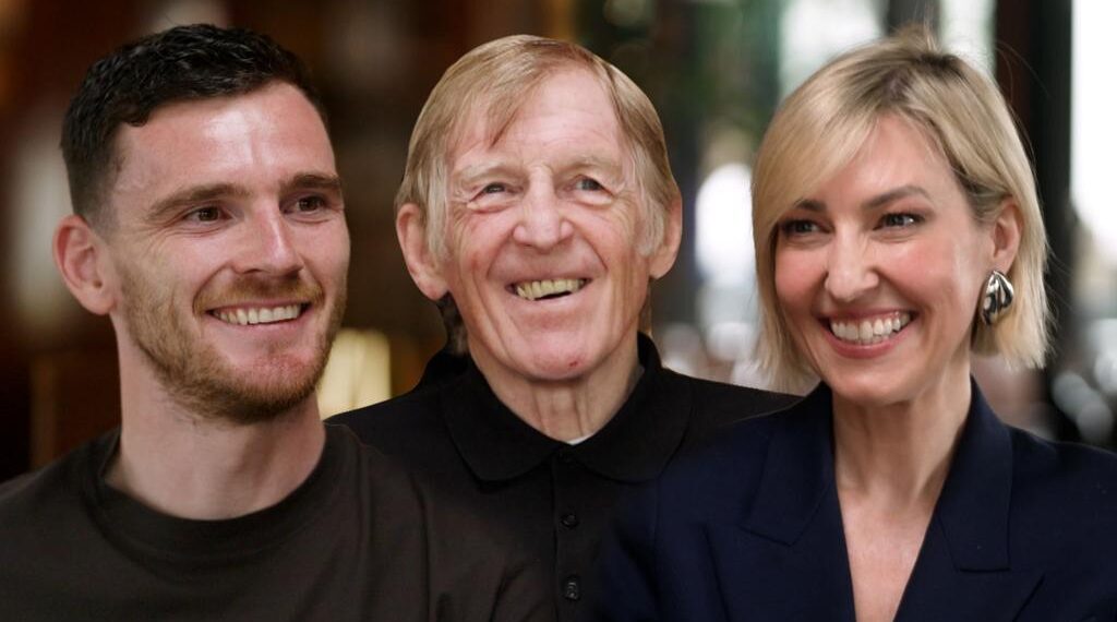 Andrew Robertson, Kenny Dalglish and Kelly Cates