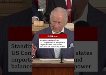 The King highlighted importance of holding power to account during his US Congress speech. #BBCNews