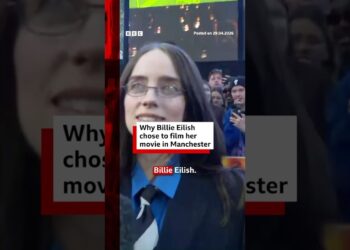 Why Billie Eilish chose to film her movie in Manchester. #BBCNews