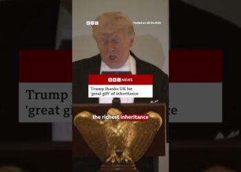 US President Donald Trump thanks UK for ‘great gift’ of inheritance. #RoyalFamily #BBCNews