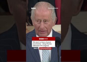‘We are meeting at times of great uncertainty’, says King Charles. #BBCNews