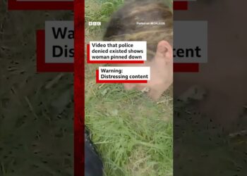 Video that police denied existed shows woman pinned down. #BBCNews