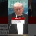 Trump references new White House ballroom currently under construction. #DonaldTrump #BBCNews