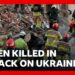 Seven dead in major Russian attack on Ukraine | BBC News