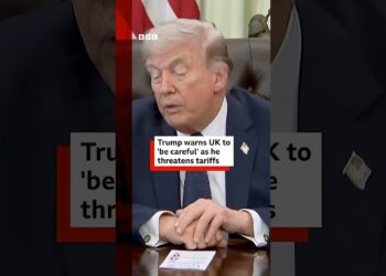 Trump warns UK to “be careful” as he threatens tariffs. #DonaldTrump #UK #Tax #Tariffs #BBCNews
