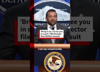 FBI Director Kash Patel files $250m lawsuit against The Atlantic magazine. #FBI #BBCNews