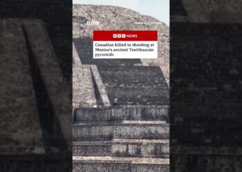 Canadian killed in shooting at Mexico’s ancient Teotihuacán pyramids. #Mexico #Shorts #BBCNews