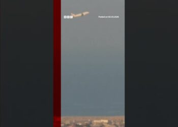 Commercial airplane takes off as Israeli strikes hit Beirut. #Beirut #Israel #BBCNews | BBC News