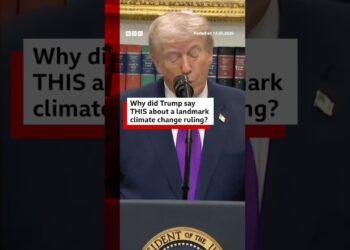 Why did Trump say this about a landmark climate change ruling? | BBC News