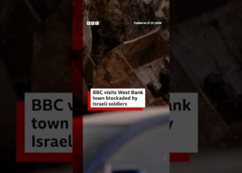 BBC visits West Bank town blockaded by IDF. #BBCNews