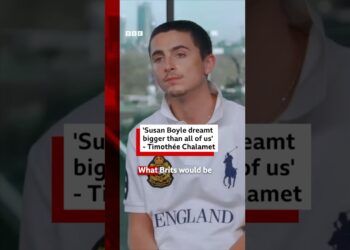 ‘Susan Boyle dreamt bigger than all of us’, says Timothée Chalamet. #MartySupreme #XFactor #BBCNews