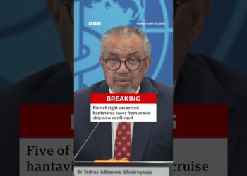 Five of eight suspected hantavirus cases from cruise ship now confirmed, WHO says. #BBCNews
