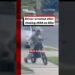 Driver arrested after chasing child on bike #BBCNews