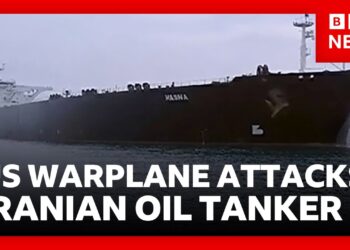 US fighter jet attacks Iranian oil tanker as Trump claims peace deal close | BBC News