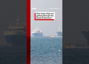 How many ships are getting through the Strait of Hormuz? #Iran #US #BBCNews