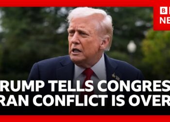 Trump tells Congress hostilities “terminated” and no approval needed for Iran conflict | BBC News