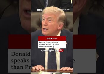 Donald Trump says he speaks “for the UK more than Prince Harry”. #DonaldTrump #PrinceHarry #BBCNews