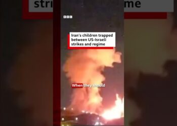 Iran’s children trapped between US-Israeli strikes and regime. #Iran #BBCNews