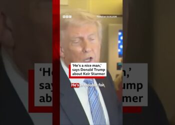 Donald Trump asked if Keir Starmer should quit. #BBCNews