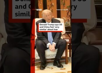 Donald Trump says US and China feel ‘very similar’ about Iran. #BBCNews