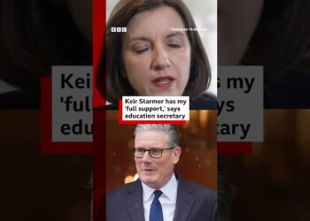 UK Prime Minister Keir Starmer has my ‘full support,’ says education secretary. #BBCNews