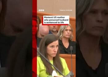Moment US mother who poisoned husband is sentenced to life. #Utah #BBCNews