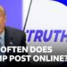 The patterns behind Trump’s social media posts | BBC News