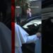 Pope Leo inspects Ferarri’s first fully electric car. #italy  #Pope #Ferrari #BBCNews