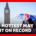 ‘Tropical’ night breaks UK heat record for May, says Met Office | BBC News