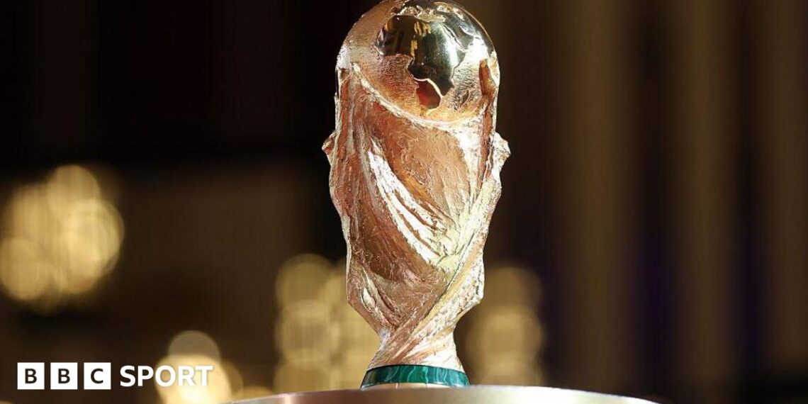 The World Cup trophy