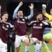 Aston Villa players celebrate