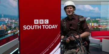BBC South presenter learns to paraglide for air quality special