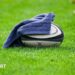 A rugby ball covered with a towel