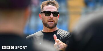 England head coach Brendon McCullum