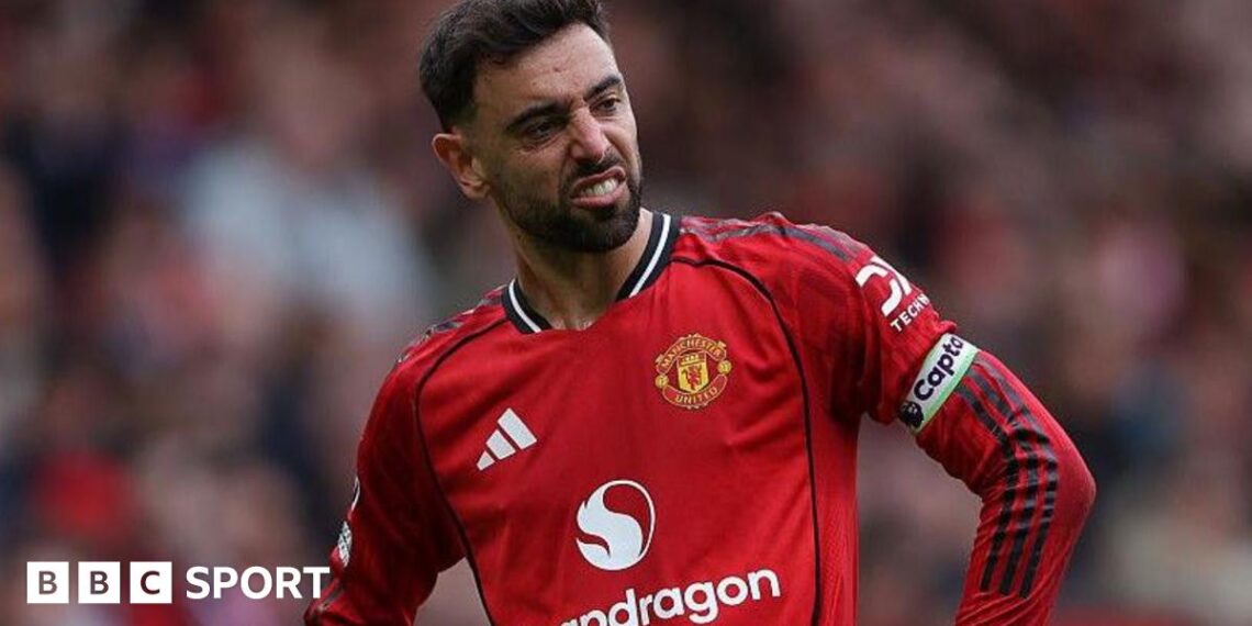 Manchester United skipper Bruno Fernandes