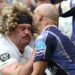 Alfie Barbeary is tackled high