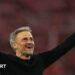 Paris St -Germain manager Luis Enrique celebrates after his side reached the 2026 Champions League final