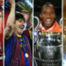 Graphic showing Messi, Sheringham, Gerrard and Drogba