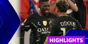 Ousmane Dembele and Desire Doue