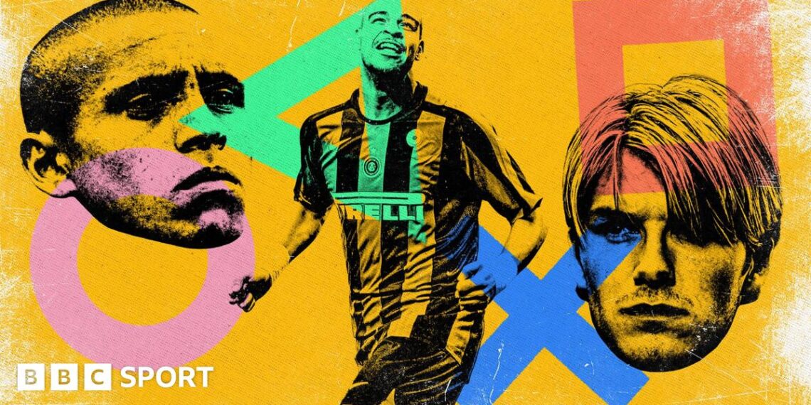 Roberto Carlos, Adriano and David Beckham
