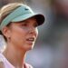 Katie Boulter looks on during the French Open