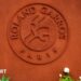 Roland Garros logo on display prior to the 2026 French Open at Roland Garros