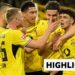 Borussia Dortmund players celebrating