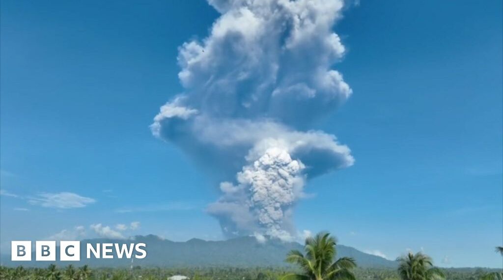 Huge plumes of ash rise as Indonesia's Mount Dukono erupts