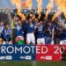 Ipswich celebrate after beating QPR to seal promotion from the Championship